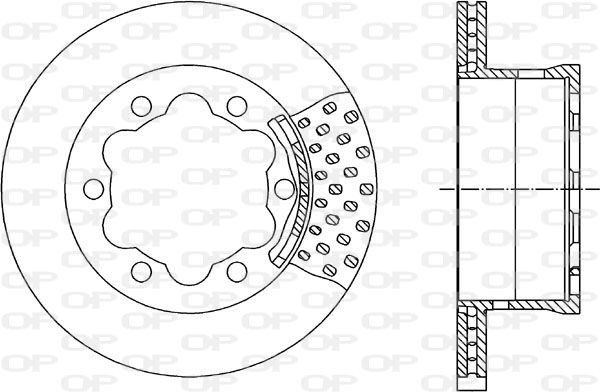 OPEN PARTS Тормозной диск BDA1786.20